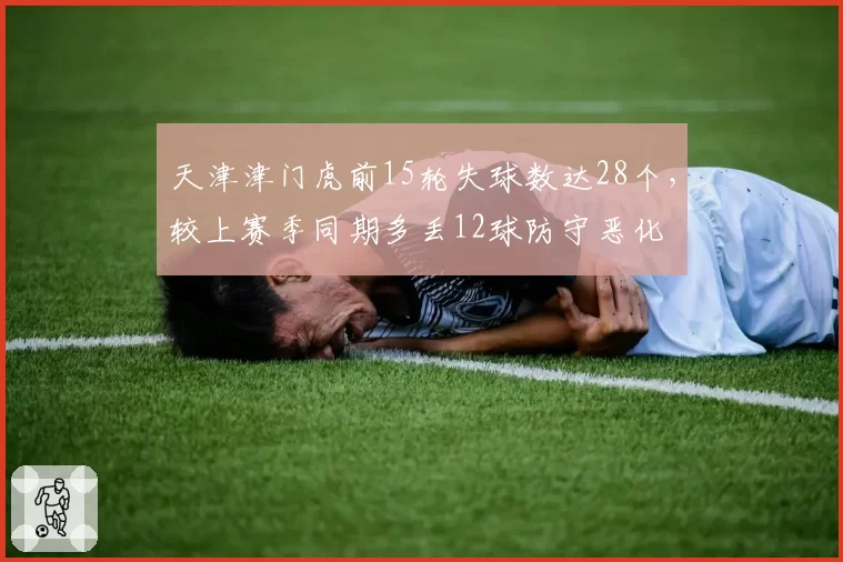 天津津门虎前15轮失球数达28个,较上赛季同期多丢12球防守恶化